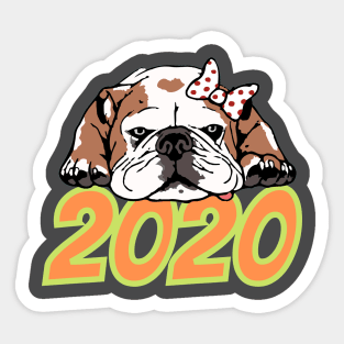 Lady Bulldog 2020 Sucks Sticker